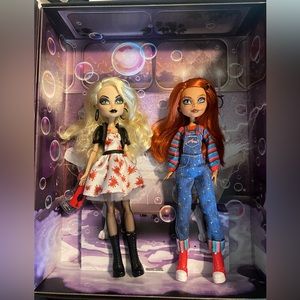 monster high collector chucky and tiffany dolls